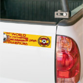 Spanje World Champions Grunge 2010 Gift Bumpersticker (Op Truck)