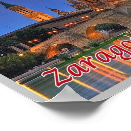 Spanje - Zaragoza - Poster (Hoek)