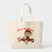 Spank de aap grote tote bag (Voorkant)