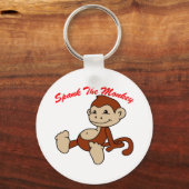 Spank de aap sleutelhanger (Voorkant)