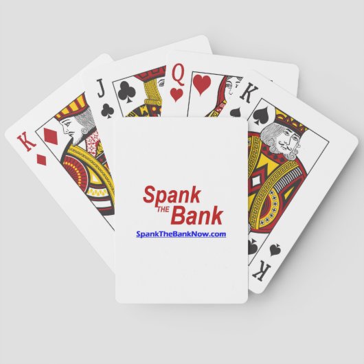 Spank de bankpas speelkaarten (Achterkant)