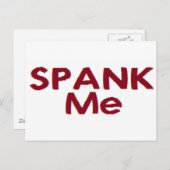 Spank me briefkaart (Voorkant / Achterkant)