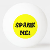 Spank me Gele Aangepaste Pingpong Balls van Janz Pingpongbal (Voorkant)