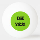 Spank me Green Custom Ping Pong Balls van Janz Pingpongbal (Achterkant)