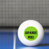 Spank me Green Custom Ping Pong Balls van Janz Pingpongbal (Net)