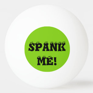 Spank me Green Custom Ping Pong Balls van Janz Pingpongbal