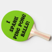 Spank me Green Custom Ping Pong Paddles van Janz Tafeltennisbatje (Zijkant)