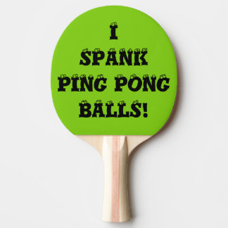 Spank me Green Custom Ping Pong Paddles van Janz Tafeltennisbatje