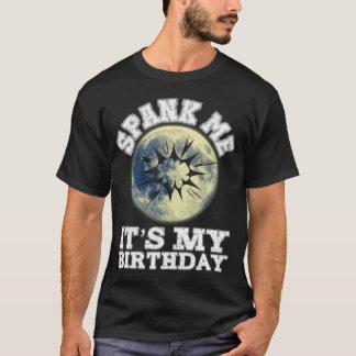 Spank Me It's My Birthday Dirty Humor Funny Adult T-shirt