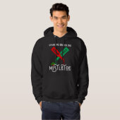 Spank me onder de maretak kerst trui hoodie (Voorkant volledig)