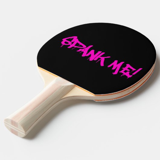 Spank me tafeltennisbatje (Voorkant Gekanteld)