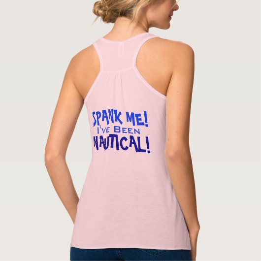 Spank me tanktop (Achterkant)