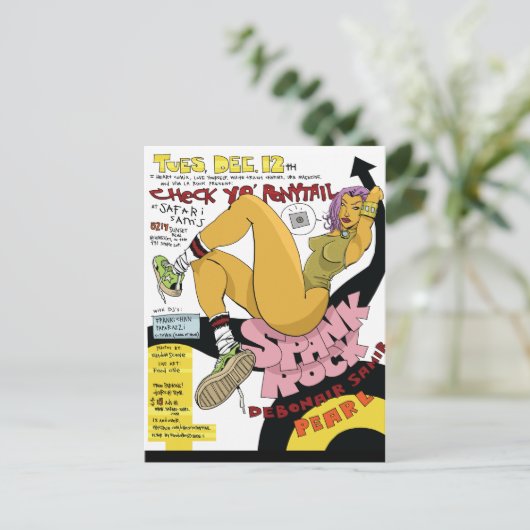 Spank Rock Briefkaart (Staand voorkant)