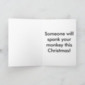 Spank-The-Monkey, kerstboom, kerstboom... Feestdagen Kaart (Binnen)