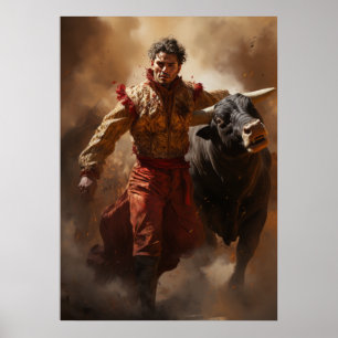 Spannend Bullfight Poster uit Murcia: Captivatin