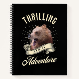 Spannend Familiaal Avontuur Beer Wildernis Notitieboek