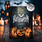 Spannend Halloween-feest Folie Uitnodiging
