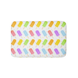 Spannend Lekker Zomer Aquarel Popsicle Patroon Badmat