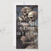 Spannend romantisch skelet-huwelijksprogramma (Voorkant)