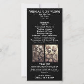 Spannend romantisch skelet-huwelijksprogramma (Achterkant)