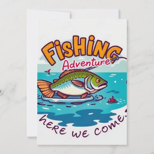 Spannend Vissend avontuur wacht op u Kaart (Voorkant)