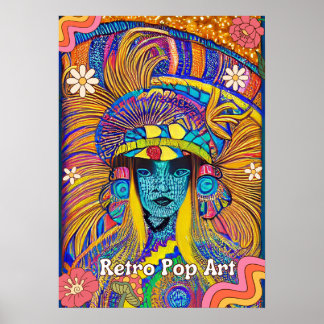 Spannende 60's Era Pop Art Design Poster