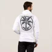 Spannende aap zip-up hoodie (Achterkant volledig)