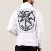 Spannende aap zip-up hoodie (Achterkant)