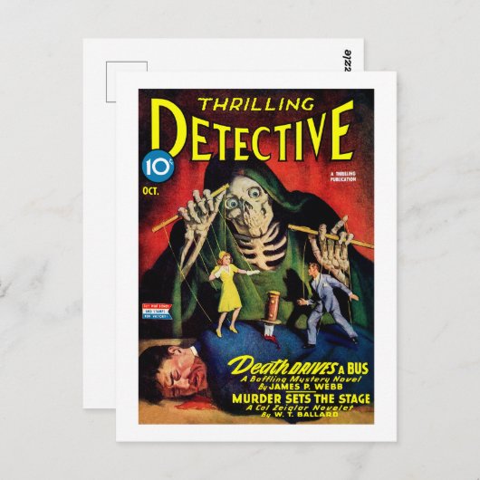 Spannende detective (okt, 1943) briefkaart (Voorkant / Achterkant)