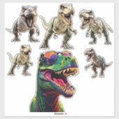 Spannende dinosaurus sticker (Vel)