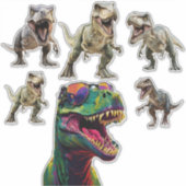 Spannende dinosaurus sticker (Voorkant)