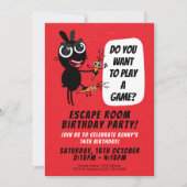 Spannende Escape Room Verjaardag Avontuur Kaart (Voorkant)