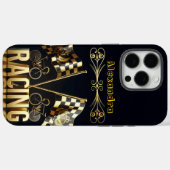 Spannende fietsraces met iconische vlaggen! Case-Mate iPhone case (Achterkant (horizontaal))