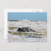 Spannende golven. briefkaart (Voorkant / Achterkant)