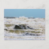 Spannende golven. briefkaart (Voorkant)