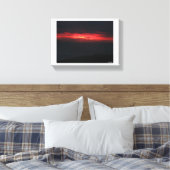 Spannende maar mooie zonsondergang canvas afdruk (Insitu (Slaapkamer))