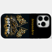 Spannende motorraces en vlaggen! Case-Mate iPhone case (Achterkant (horizontaal))