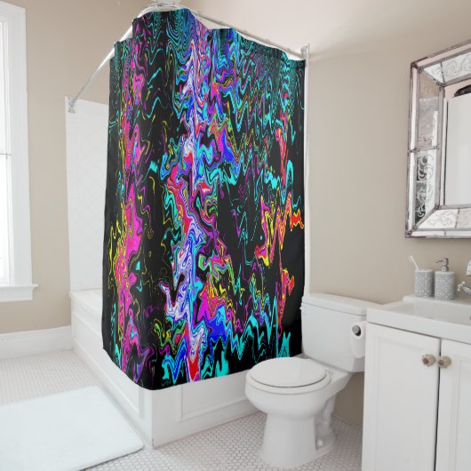 Spannende psychedelische momenten..... douchegordijn (In situ)