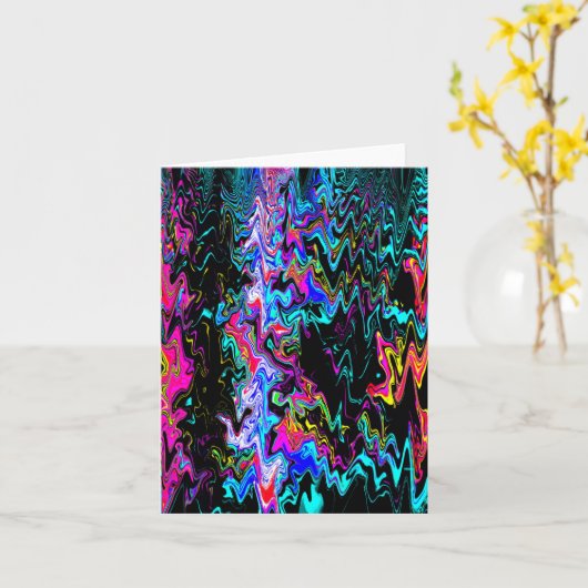 Spannende psychedelische momenten..... kaart (Gele Bloem)