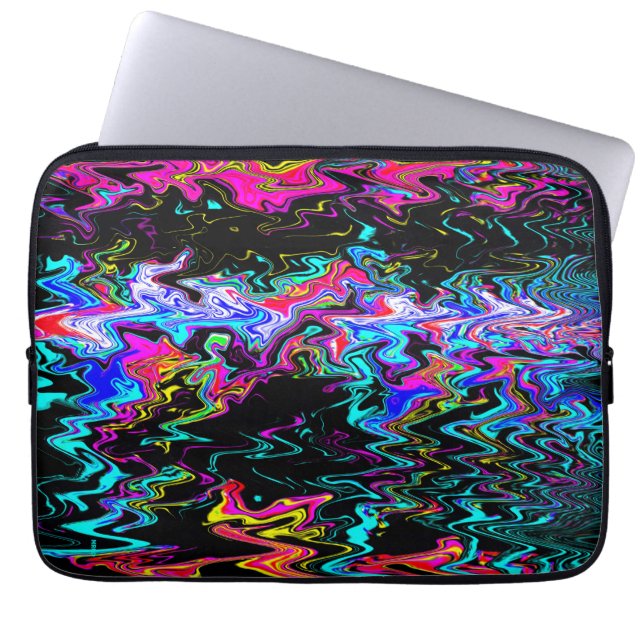 Spannende psychedelische momenten..... laptop sleeve (Voorkant)