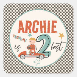 Spannende race auto thema Stickers