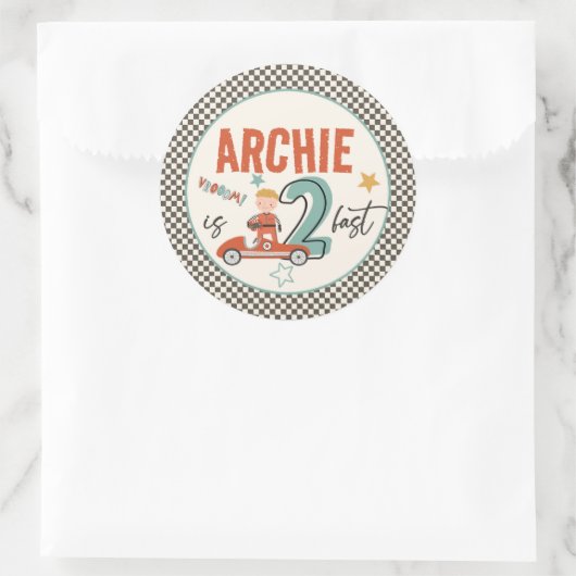 Spannende race auto thema Stickers (Tas)