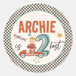 Spannende race auto thema Stickers