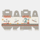 Spannende raceauto thema feestdozen bedankdoosjes (Ongevouwen)