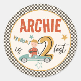 Spannende raceauto thema Stickers – Perfect voor K