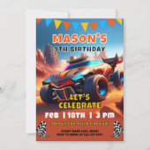 Spannende Racebaan Verjaardagsfeest Kaart (Voorkant)