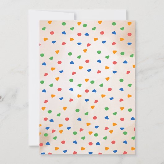 Spannende Rock Klimmen Party Verjaardag Uitnodigin Kaart (Achterkant)