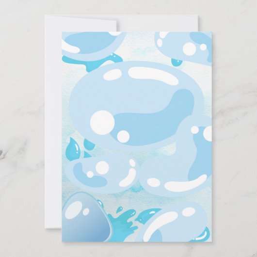 Spannende Super Soaker Party Verjaardag uitnodigin Kaart (Achterkant)