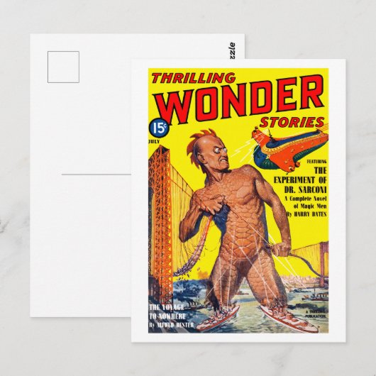 Spannende wonderverhalen (juli 1940) briefkaart (Voorkant / Achterkant)