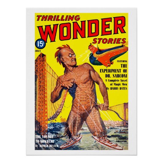 Spannende wonderverhalen (juli 1940) perfect poster (Voorkant)